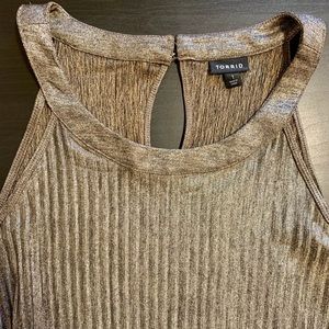 Gold Fashion Tank Top Blouse from Torrid
